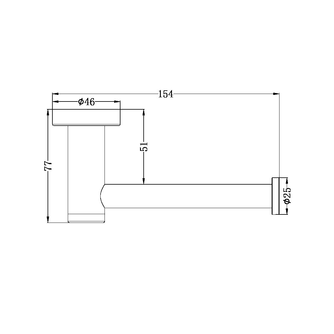 CLASSIC TOILET ROLL HOLDER BRUSHED NICKEL