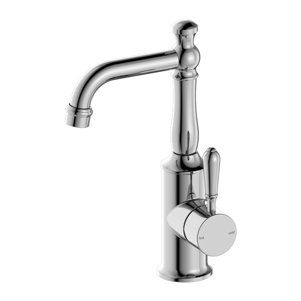 YORK BASIN MIXER WITH METAL LEVER CHROME