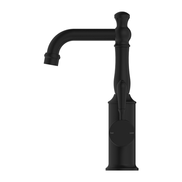YORK BASIN MIXER WITH METAL LEVER MATTE BLACK