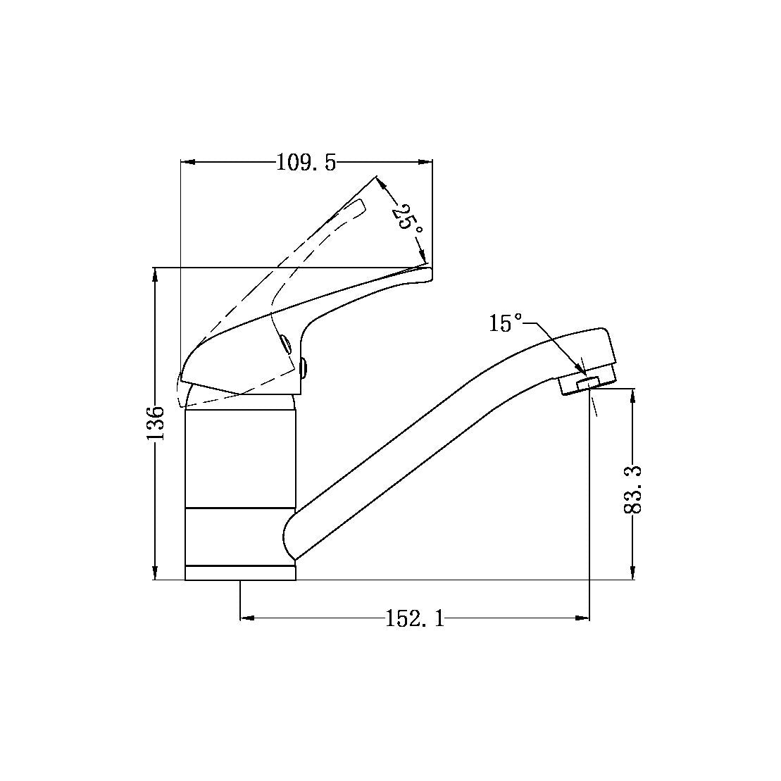 CLASSIC SWIVEL BASIN MIXER CHROME