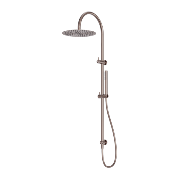 ZEN SS316L TWIN SHOWER BRUSHED BRONZE