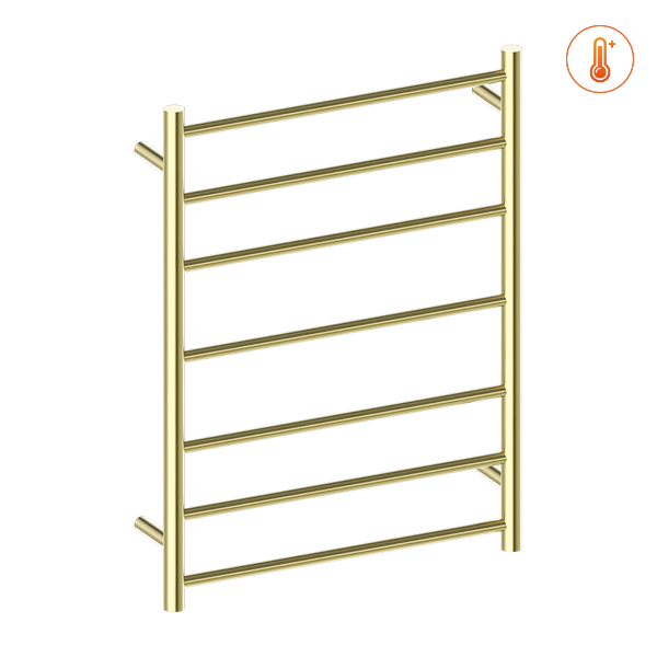 HEATED TOWEL LADDER BRUSHED GOLD