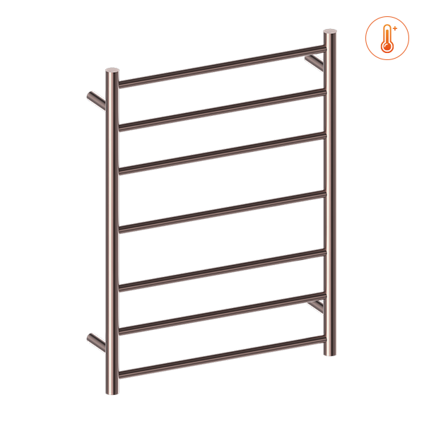 HEATED TOWEL LADDER BRUSHED BRONZE