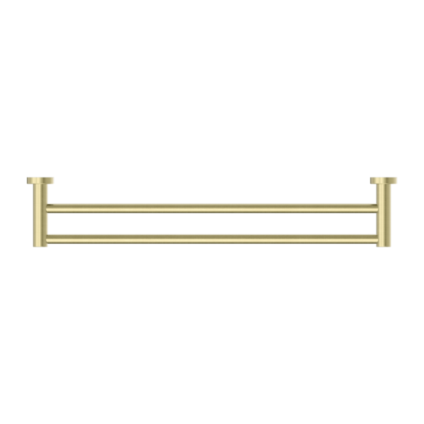 MECCA DOUBLE TOWEL RAIL 600MM BRUSHED GOLD