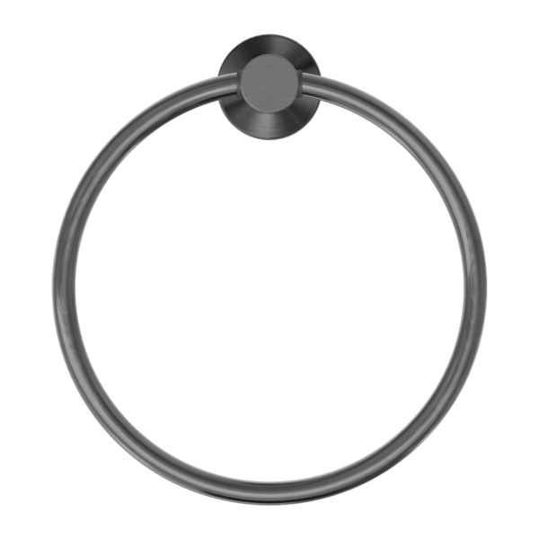 MECCA HAND TOWEL RING GUN METAL