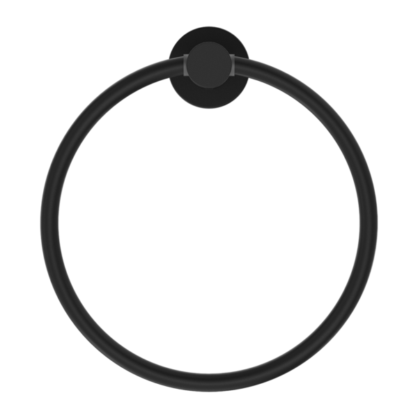 MECCA HAND TOWEL RING MATTE BLACK