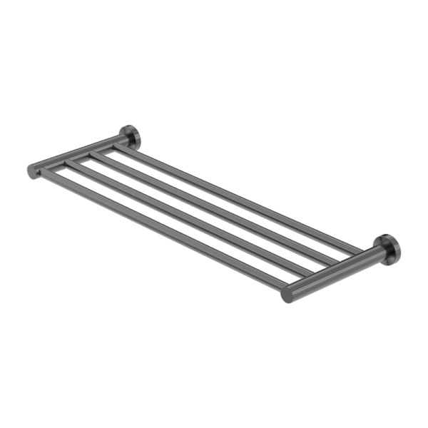 MECCA TOWEL RACK GUN METAL