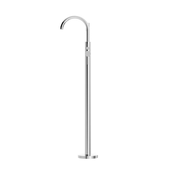 MECCA ROUND FREESTANDING MIXER WITH HAND SHOWER CHROME