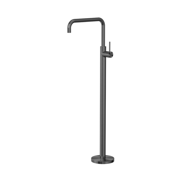 MECCA FREESTANDING BATH MIXER SQUARE SHAPE GUN METAL