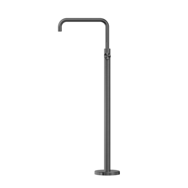 MECCA FREESTANDING BATH MIXER SQUARE SHAPE GUN METAL
