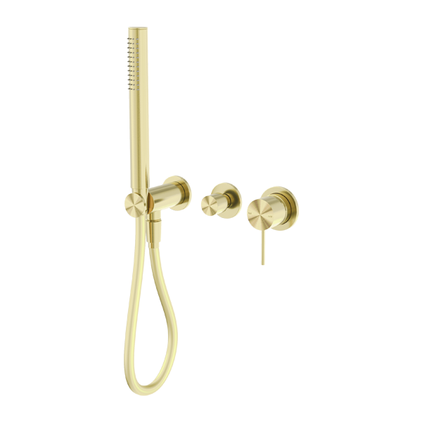 MECCA SHOWER MIXER DIVERTOR SYSTEM SEPARATE BACK PLATE BRUSHED GOLD