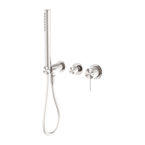 MECCA SHOWER MIXER DIVERTOR SYSTEM SEPARATE BACK PLATE BRUSHED NICKEL
