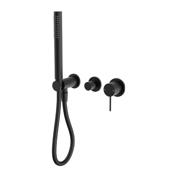 MECCA SHOWER MIXER DIVERTOR SYSTEM SEPARATE BACK PLATE MATTE BLACK