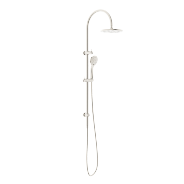 MECCA TWIN SHOWER WITH AIR SHOWER BRUSHED NICKEL