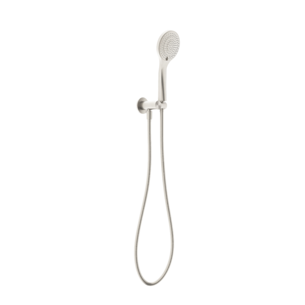 MECCA SHOWER ON BRACKET WITH AIR SHOWER BRUSHED NICKEL