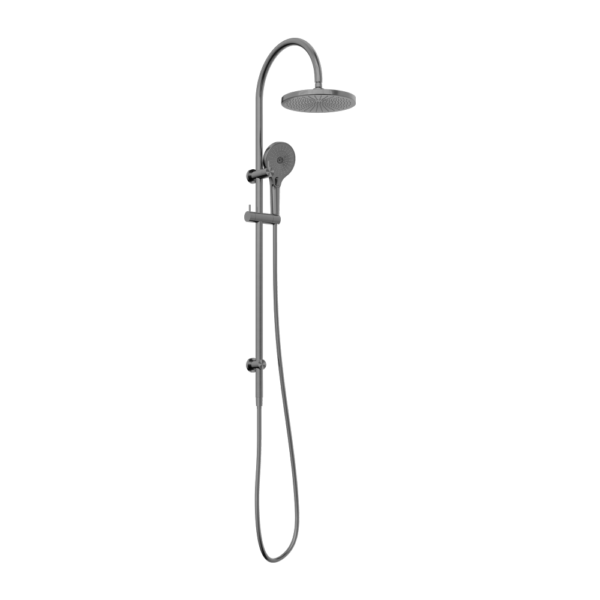 MECCA TWIN SHOWER GUN METAL