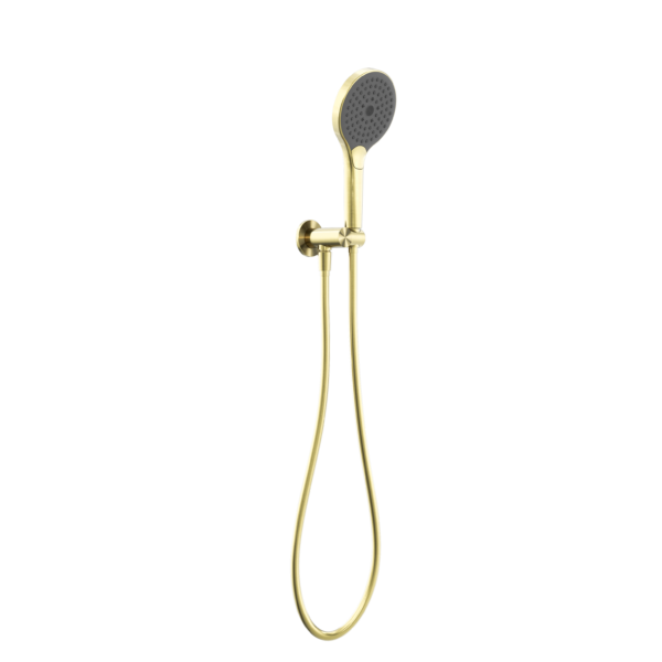 MECCA SHOWER ON BRACKET WITH AIR SHOWER II BRUSHED GOLD