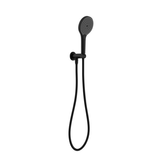 MECCA SHOWER ON BRACKET WITH AIR SHOWER II MATTE BLACK