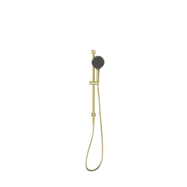 MECCA SHOWER RAIL WITH AIR SHOWER II BRUSHED GOLD