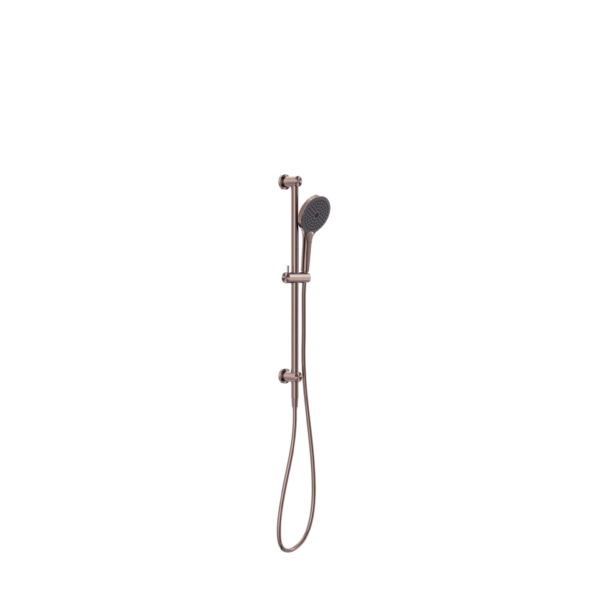 MECCA SHOWER RAIL WITH AIR SHOWER II BRUSHED BRONZE