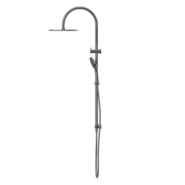 MECCA TWIN SHOWER WITH AIR SHOWER II GUN METAL