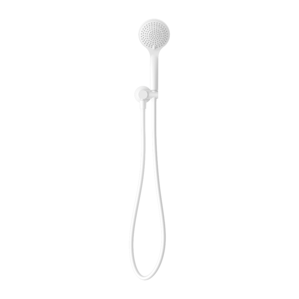 MECCA SHOWER ON BRACKET WITH AIR SHOWER MATTE WHITE