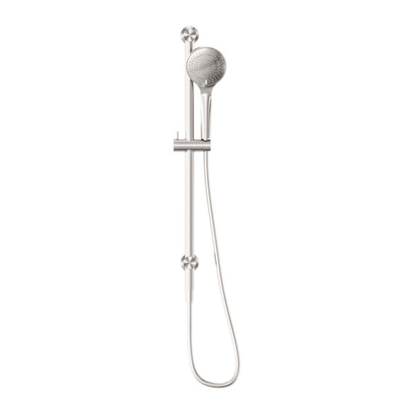 MECCA SHOWER RAIL WITH AIR SHOWER BRUSHED NICKEL