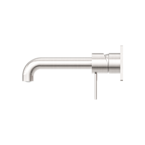 MECCA WALL BASIN/BATH MIXER 185MM BRUSHED NICKEL