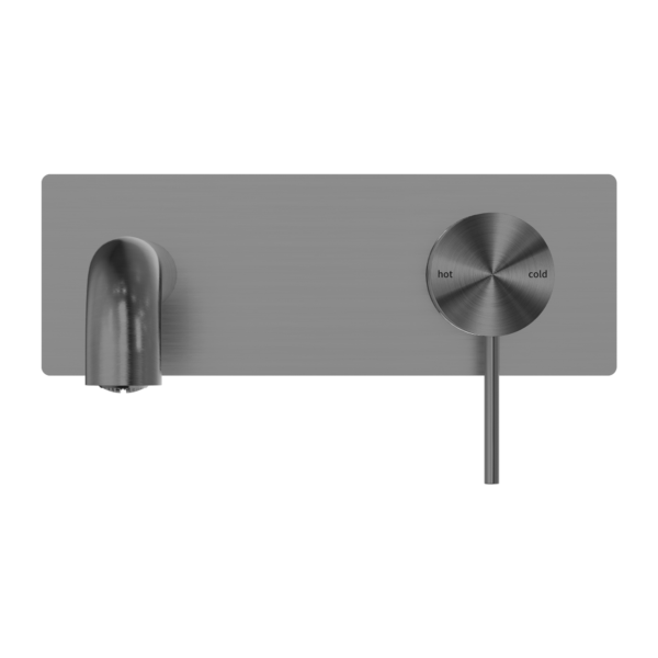 MECCA WALL BASIN/BATH MIXER 120MM GUN METAL