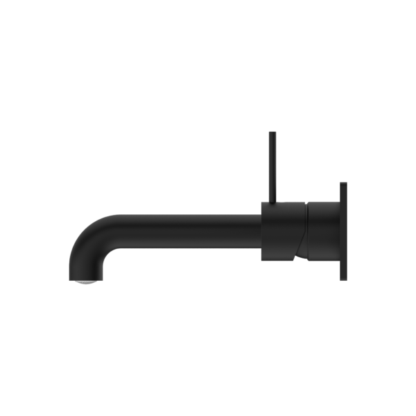 MECCA WALL BASIN/BATH MIXER HANDLE UP 160MM MATTE BLACK