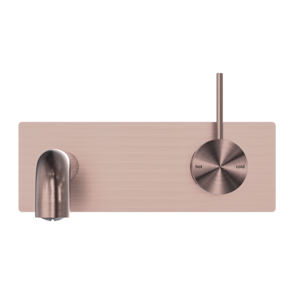 MECCA WALL BASIN/BATH MIXER HANDLE UP 120MM BRUSHED BRONZE