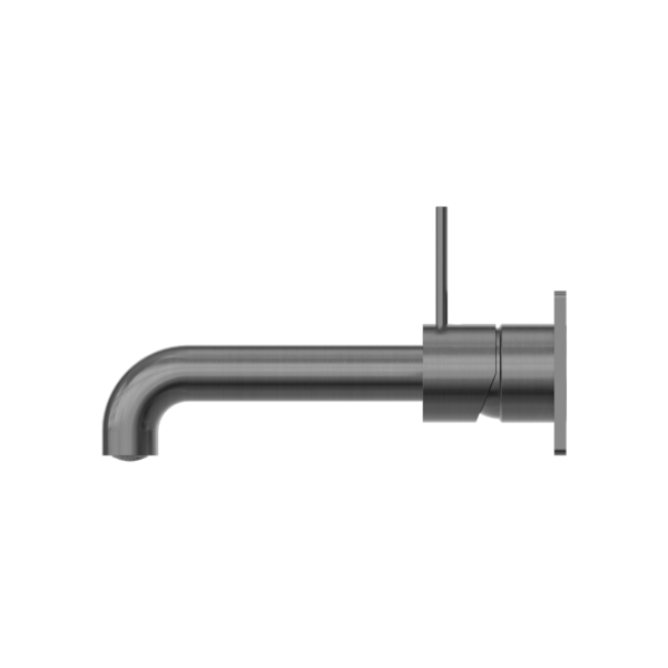 MECCA WALL BASIN/BATH MIXER HANDLE UP 185MM GUN METAL