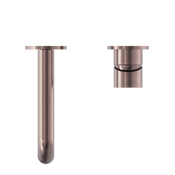 MECCA WALL BASIN/BATH MIXER SEPARETE BACK PLATE 230MM BRUSHED BRONZE