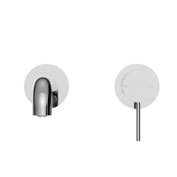 MECCA WALL BASIN/BATH MIXER SEPARETE BACK PLATE 160MM CHROME