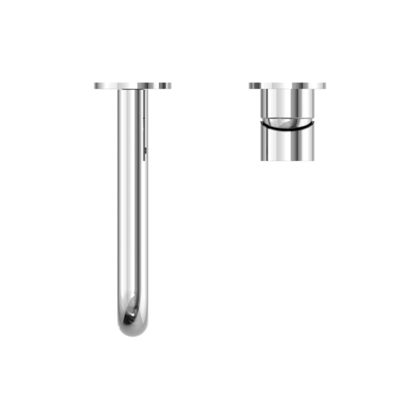 MECCA WALL BASIN/BATH MIXER SEPARATE BACK PLATE 120MM CHROME