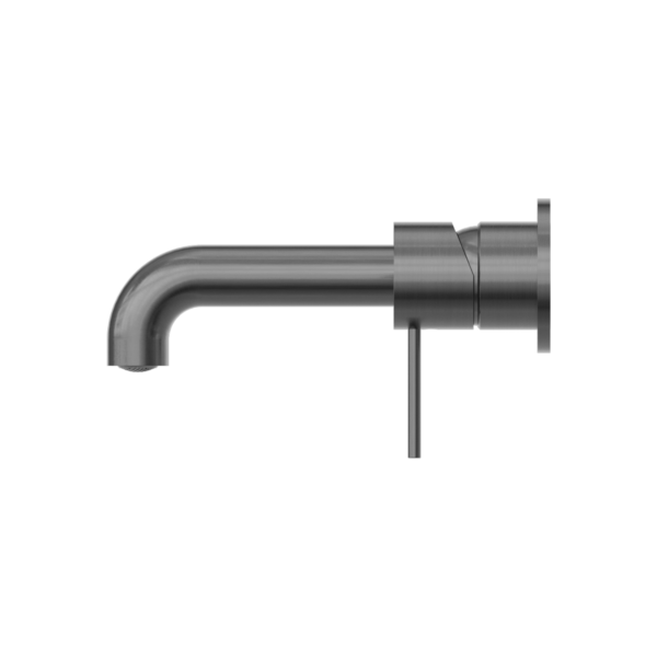 MECCA WALL BASIN/BATH MIXER SEPARETE BACK PLATE 160MM GUN METAL