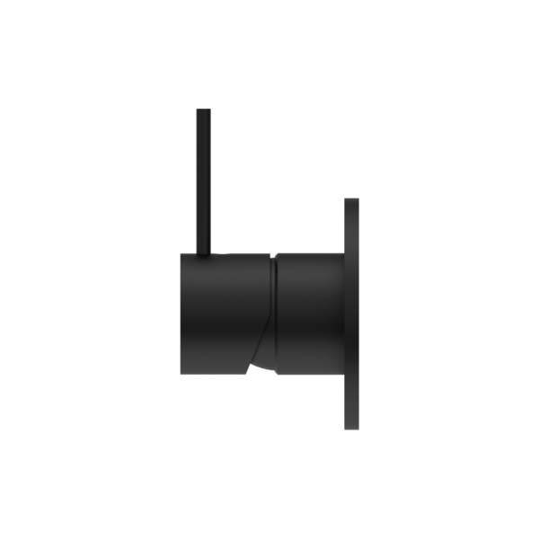 MECCA SHOWER MIXER HANDLE UP 80MM PLATE MATTE BLACK