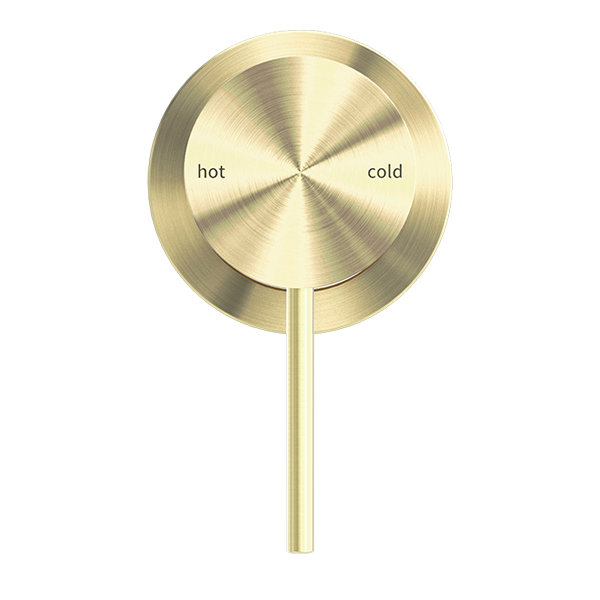 MECCA SHOWER MIXER 60MM PLATE BRUSHED GOLD