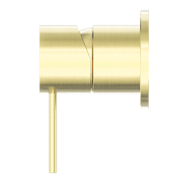 MECCA SHOWER MIXER 60MM PLATE BRUSHED GOLD