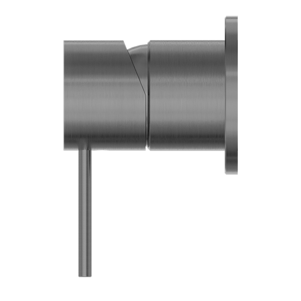 MECCA SHOWER MIXER 60MM PLATE GUN METAL