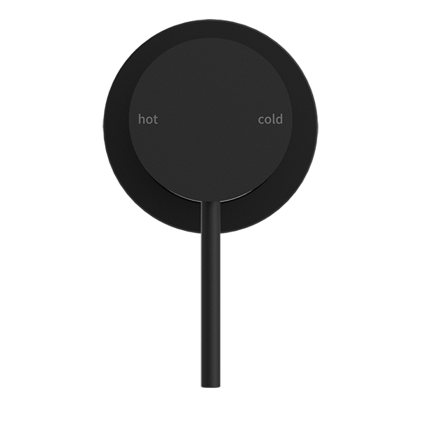 MECCA SHOWER MIXER 60MM PLATE MATTE BLACK