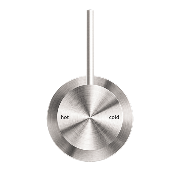 MECCA SHOWER MIXER 60MM HANDLE UP PLATE BRUSHED NICKEL