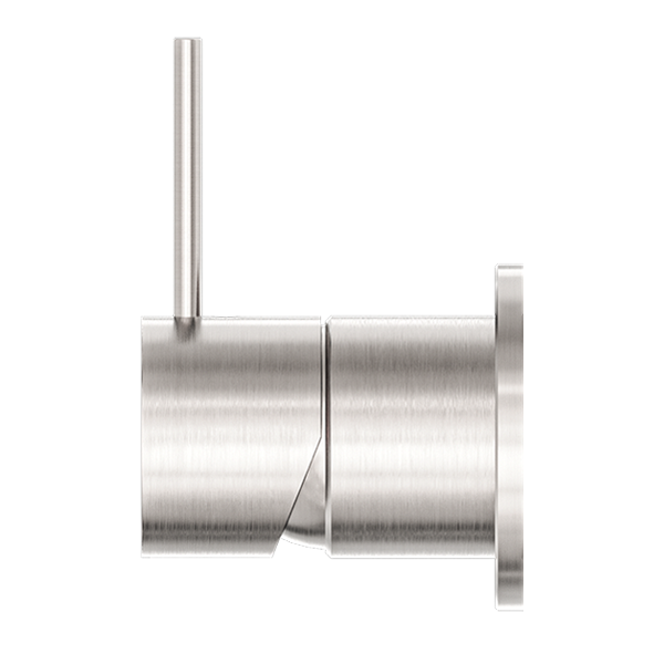 MECCA SHOWER MIXER 60MM HANDLE UP PLATE BRUSHED NICKEL