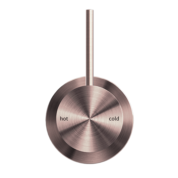 MECCA SHOWER MIXER 60MM HANDLE UP PLATE BRUSHED BRONZE