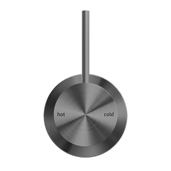 MECCA SHOWER MIXER 60MM HANDLE UP PLATE GUN METAL