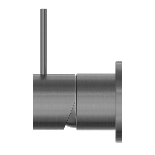 MECCA SHOWER MIXER 60MM HANDLE UP PLATE GUN METAL