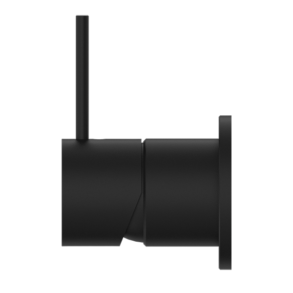 MECCA SHOWER MIXER 60MM HANDLE UP PLATE MATTE BLACK