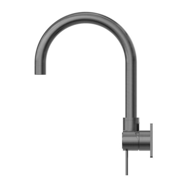 MECCA WALL BASIN/BATH MIXER SWIVEL SPOUT GUN METAL