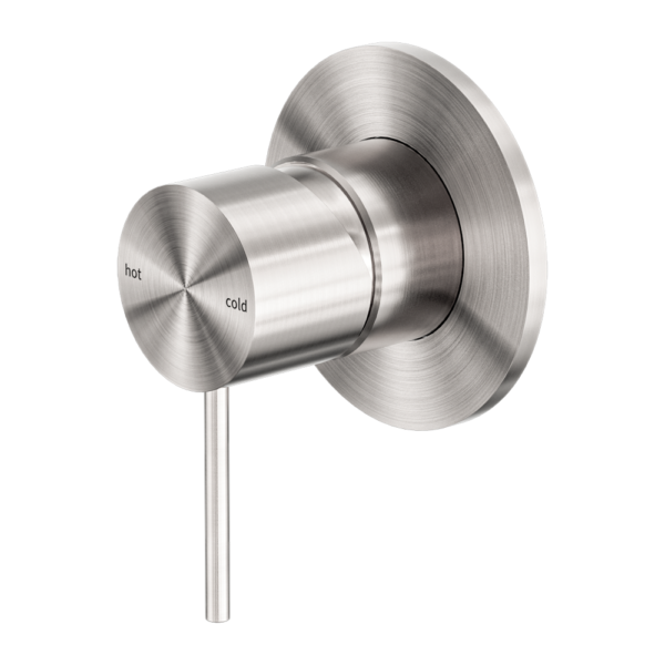 MECCA SHOWER MIXER 80MM PLATE BRUSHED NICKEL