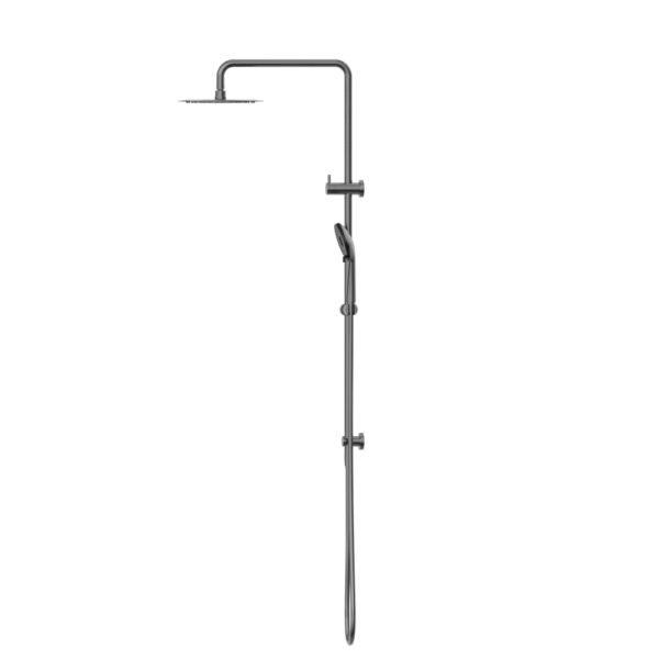ROUND PROJECT TWIN SHOWER 4 STAR RATING GUN METAL